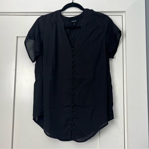Torrid button front short sleeve Harper blouse